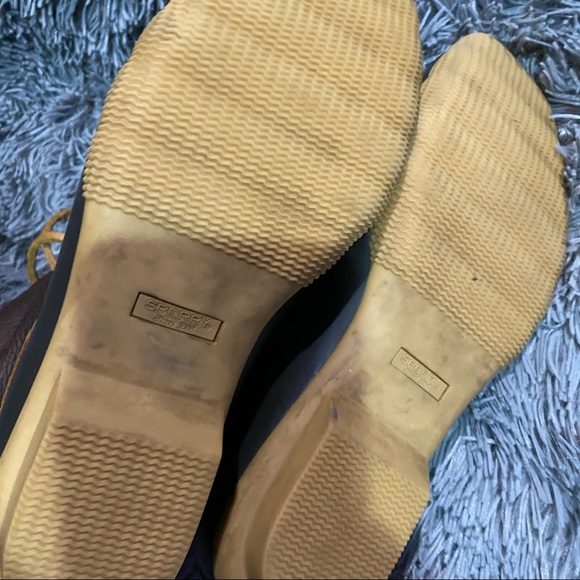 Sperry Tan Dark Brow Saltwater Duck Booties - Picture 7 of 8